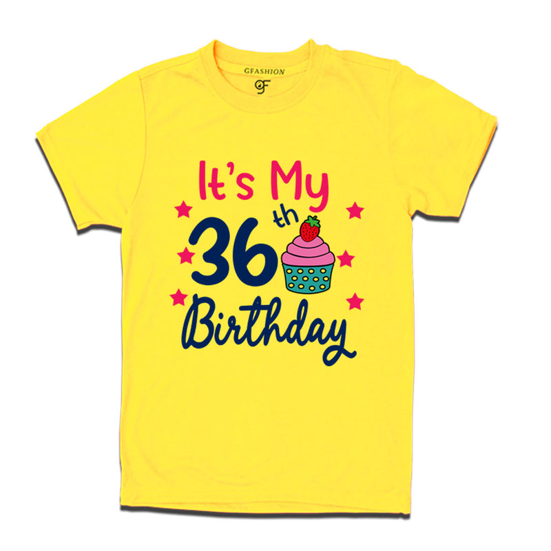 it's my 36th birthday tshirts for  men's and women's