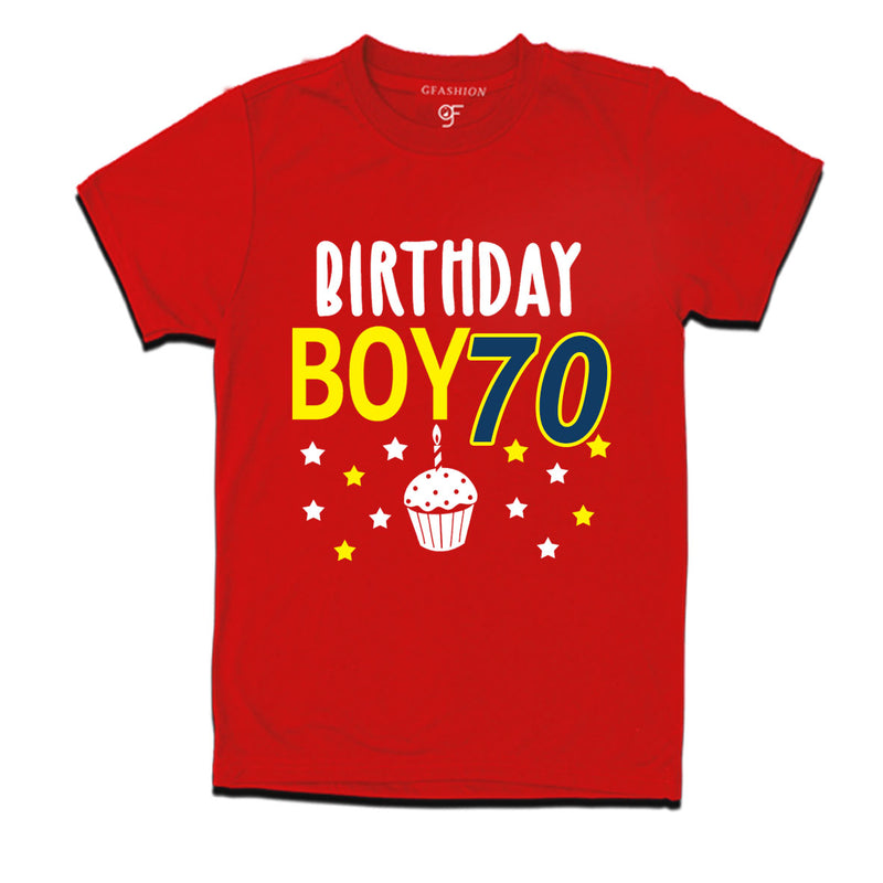 Birthday boy t shirts for 70th year