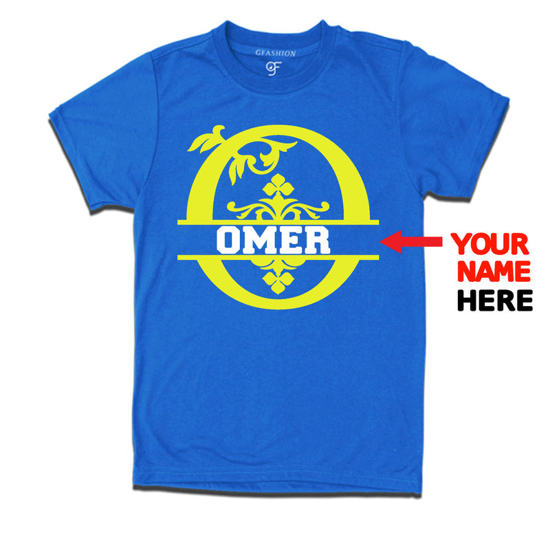 Initial O with name t shirts for kids and adults