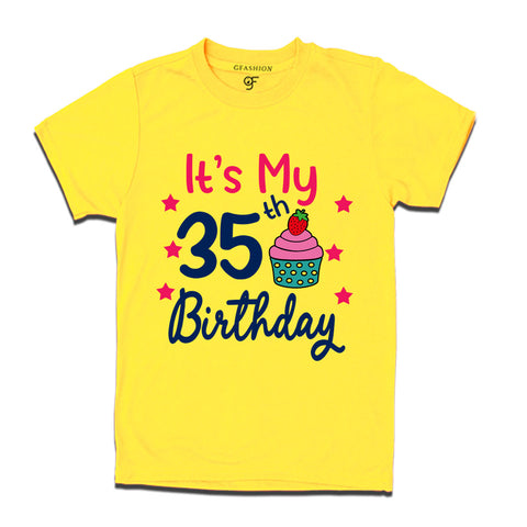 it's my 35th birthday tshirts for  men's and women's
