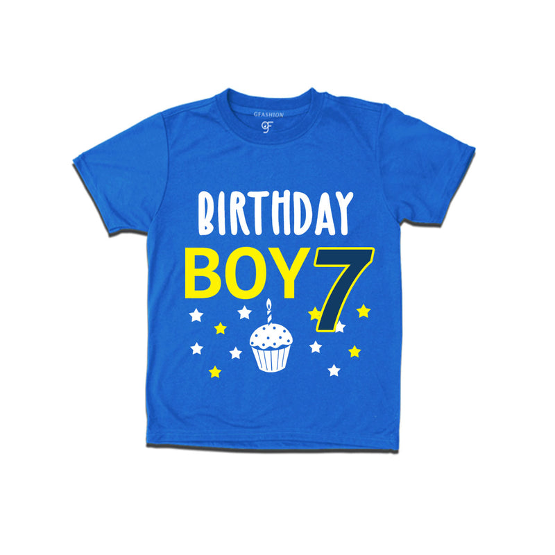 Birthday boy t shirts for 7th year