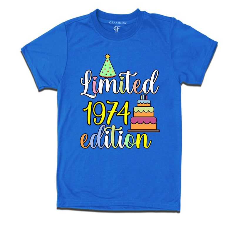 limited 1974 edition birthday t-shirts