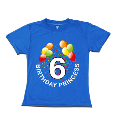 Birthday princess t shirts for 6th birthday