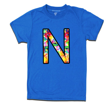 Initial N t shirts for kids and adults