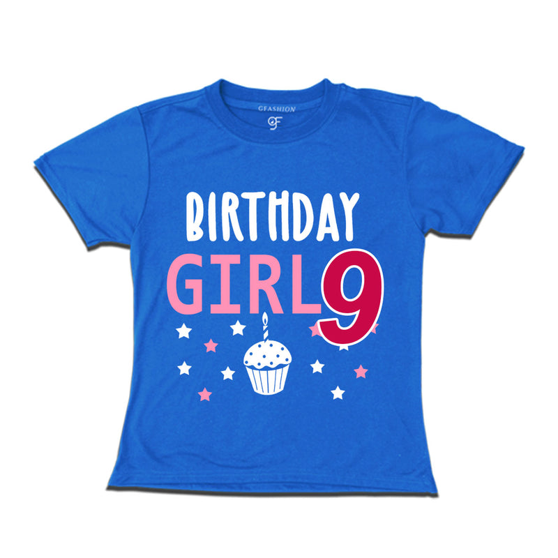 Birthday Girl t shirts for 9th year