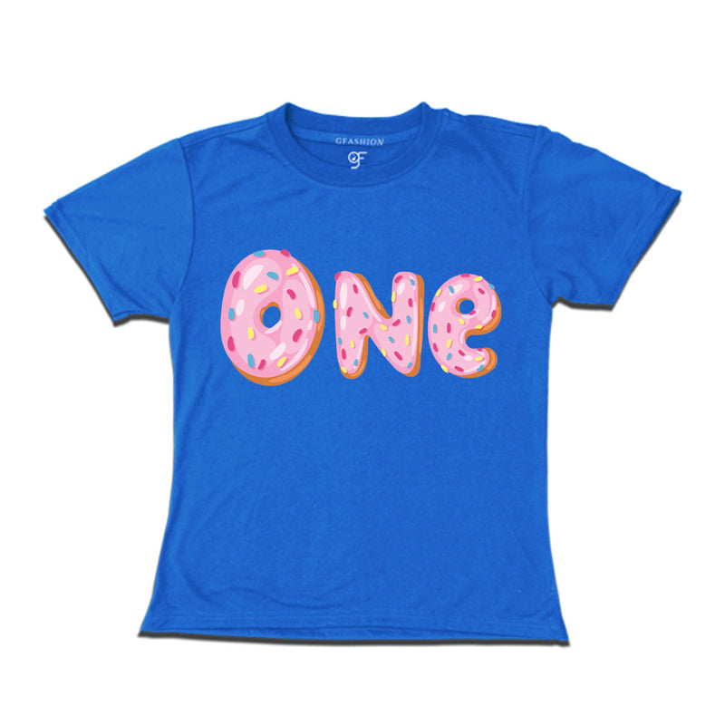 Donut Birthday girl t shirts for 1st birthday