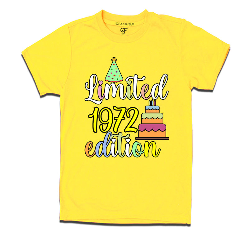 limited 1972 edition birthday t-shirts