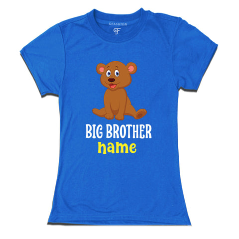 boy's t-shirts name customize  with cute baby bear carton print