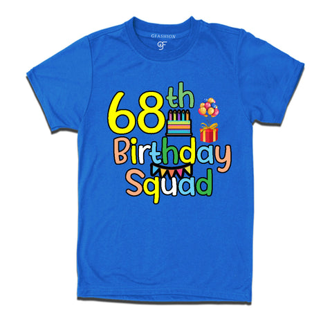 68th birthday squad t shirts