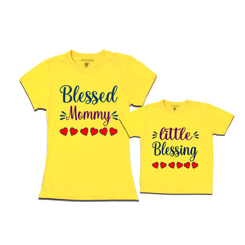 BLESSED MOMMY LITTLE BLESSING MATCHING FAMILY T SHIRTS