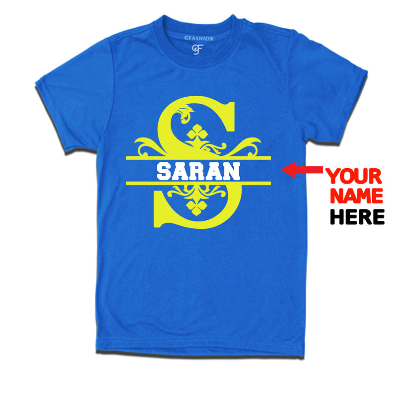Initial S with name t shirts for kids and adults