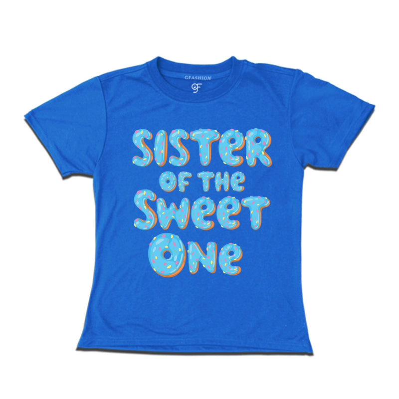 Sister of the sweet one donut girls t shirts