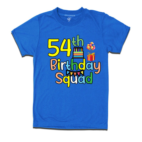 54th birthday squad t shirts