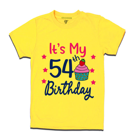 it's my 54th birthday tshirts for men's and women's
