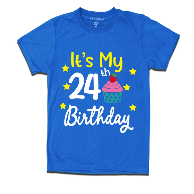 it's my 24th birthday tshirts for boy and girls