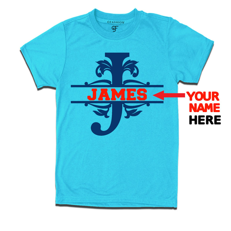 Initial J with name t shirts for kids and adults