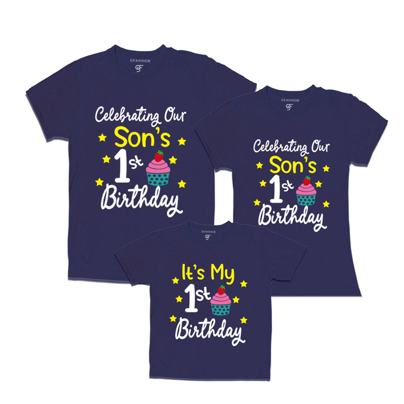 our son's 1st birthday t shirts