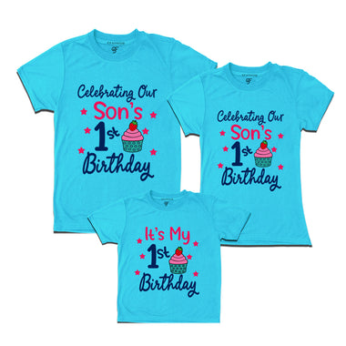 our son's 1st birthday t shirts