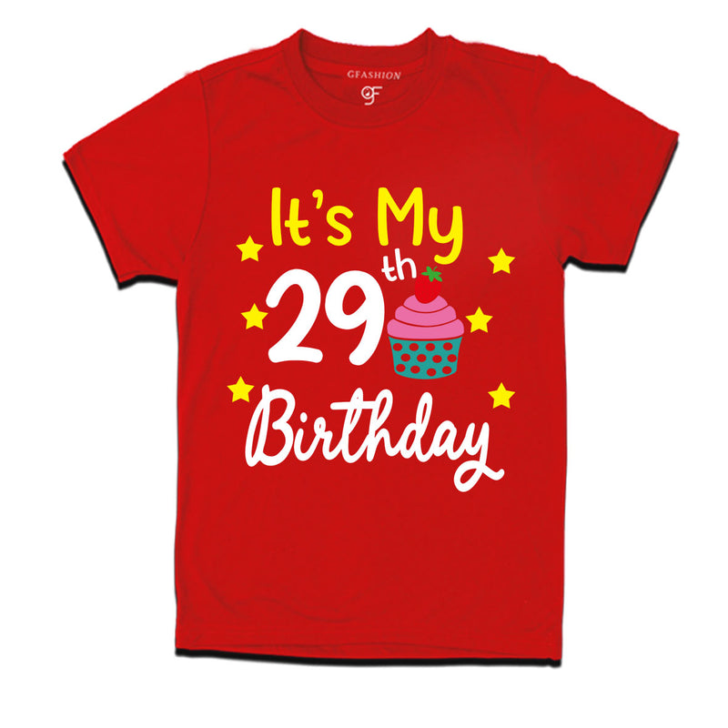 it's my 29th birthday tshirts for men's and women's