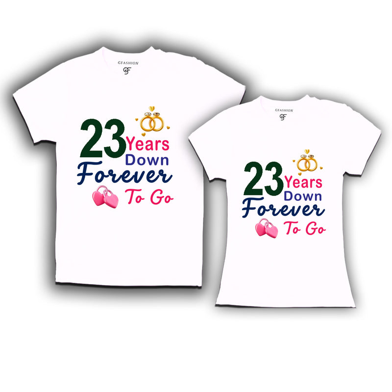 23 years down forever to go-23rd  anniversary t shirts