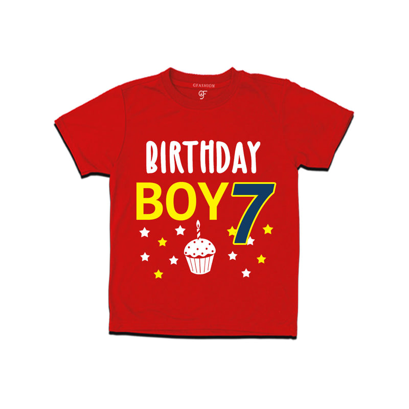Birthday boy t shirts for 7th year