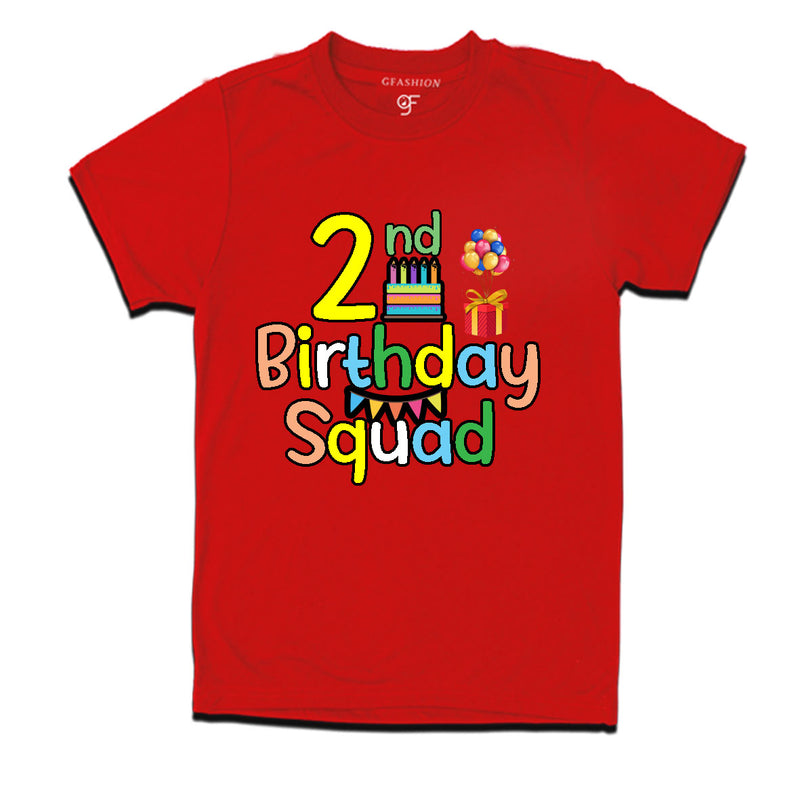 2nd birthday squad t shirts