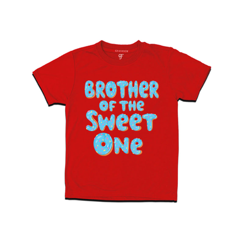 Brother of the sweet one Donut boys t shirt