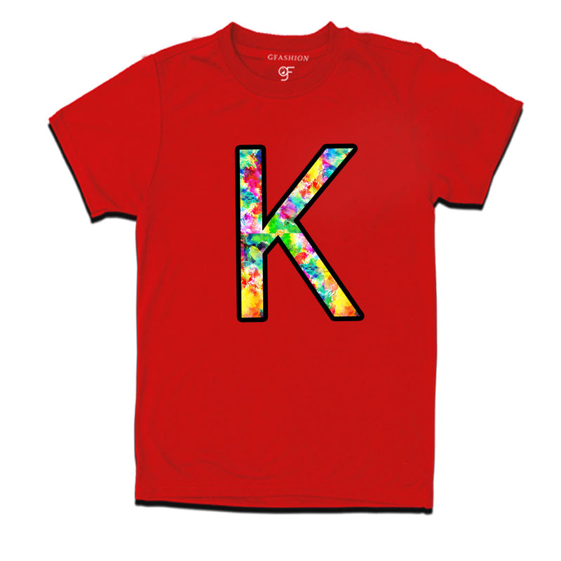 Initial K t shirts for kids and adults