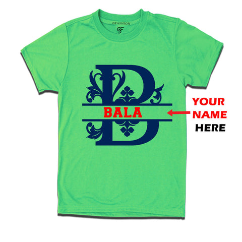 Initial B with name t shirts for kids and adults