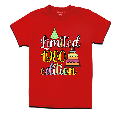 limited 1980 edition birthday t-shirts