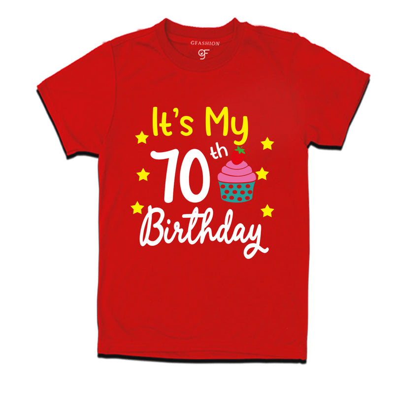 it's my 70th birthday tshirts for men's and women's