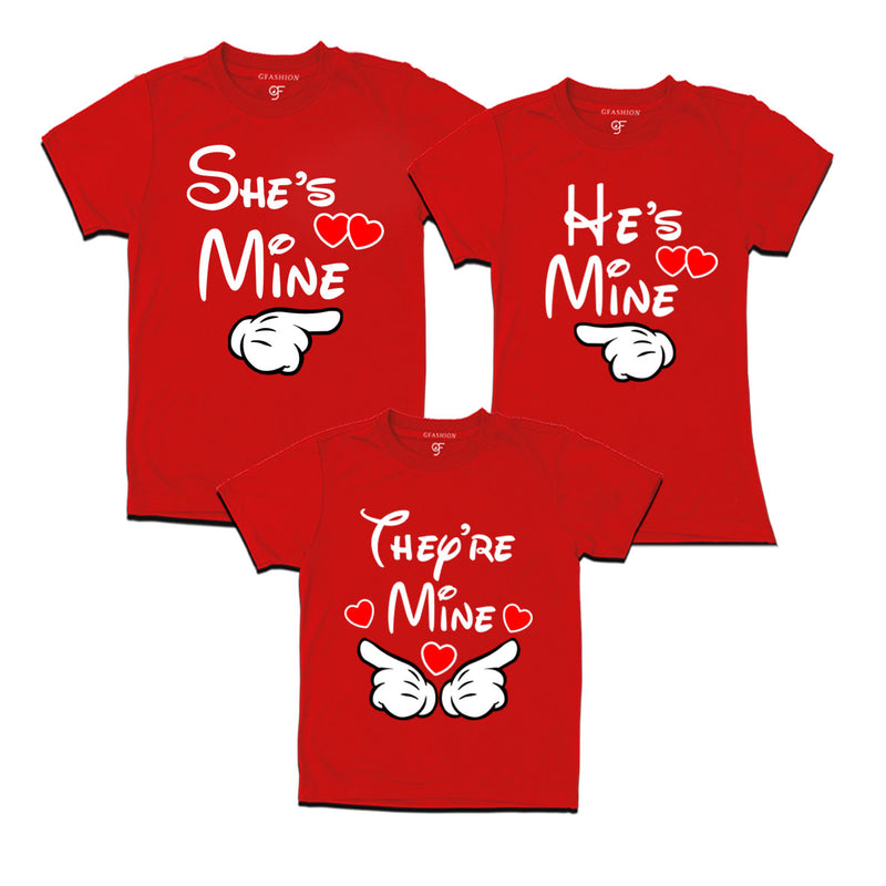 she is mine he is mine they are mine t shirts