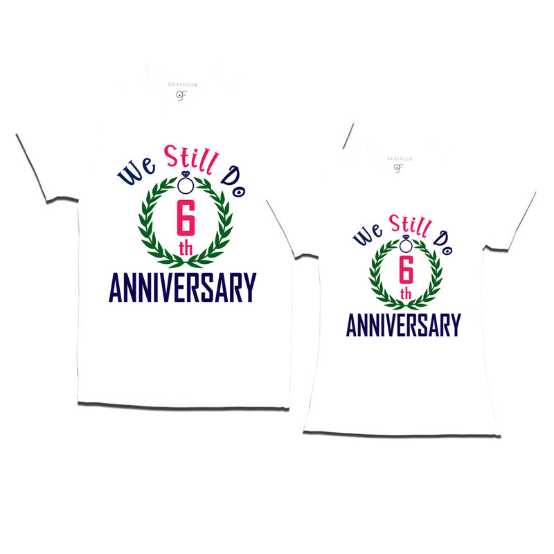 We still do 6th anniversary couple t shirts