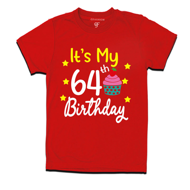 it's my 64th birthday tshirts for men's and women's