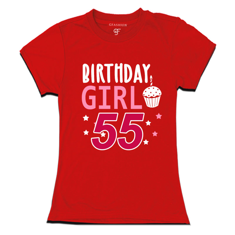 Birthday Girl t shirts for 55th year
