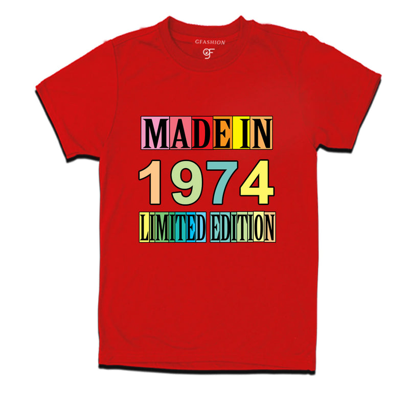 Made in 1974 Limited Edition t shirts