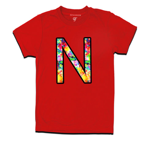 Initial N t shirts for kids and adults