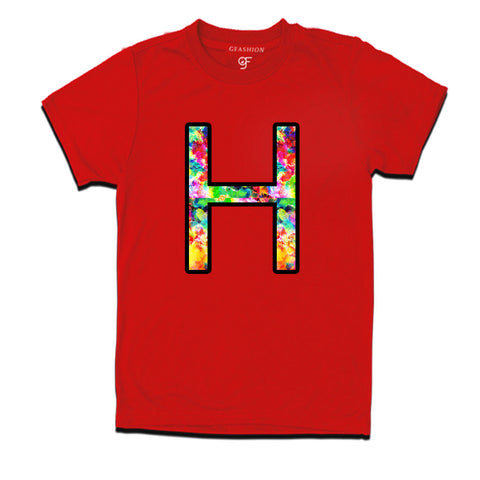 Initial H t shirts for kids and adults
