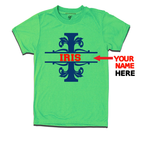 Initial I with name t shirts for kids and adults