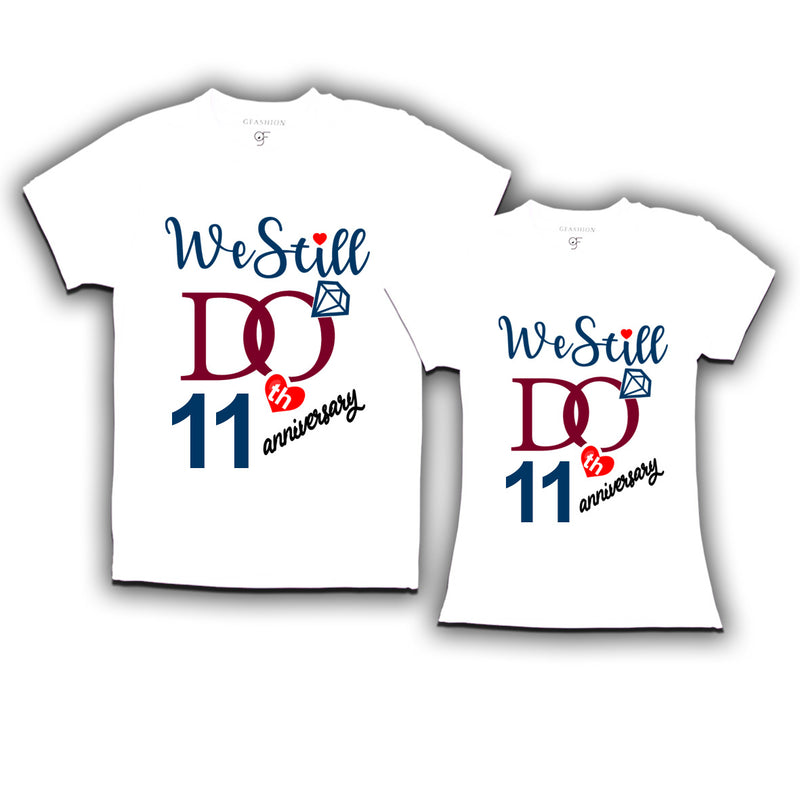 We Still Do Lovable 11th anniversary t shirts for couples