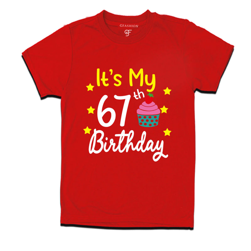 it's my 67th birthday tshirts for men's and women's