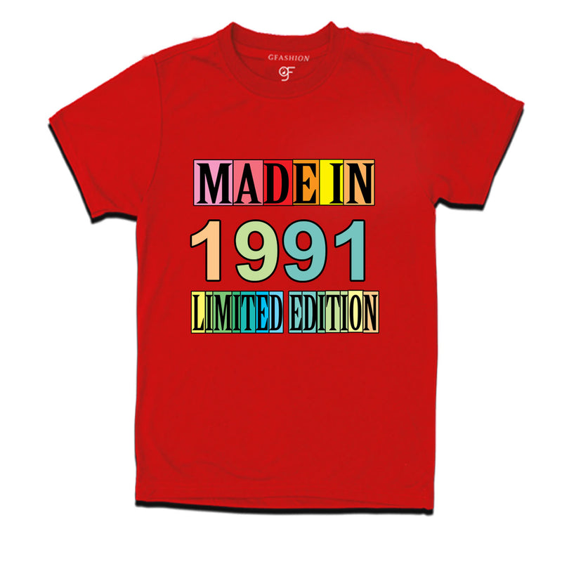 Made in 1991 Limited Edition t shirts