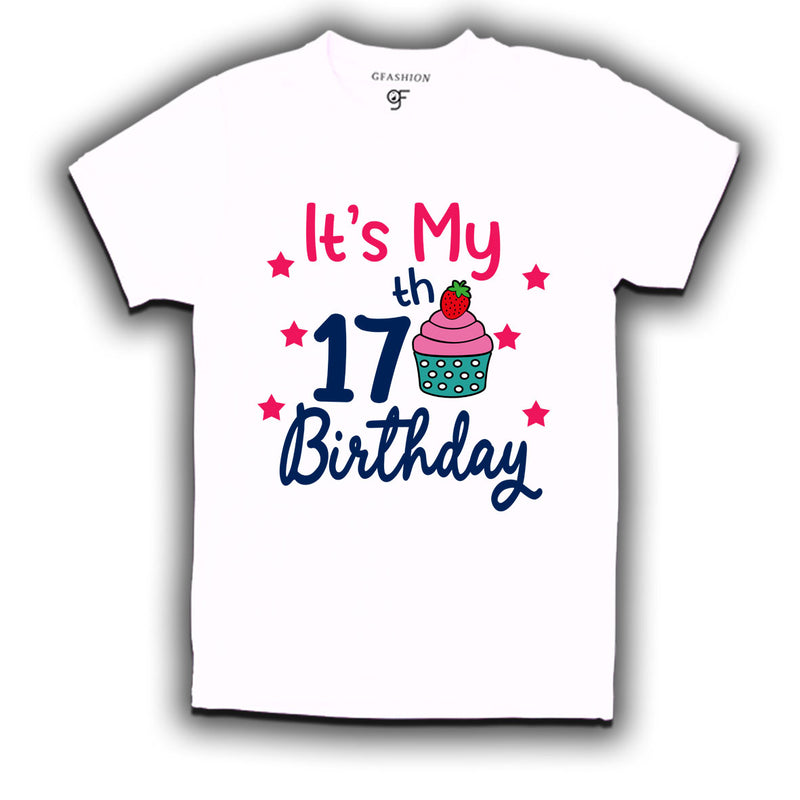 it's my 17th birthday tshirts for boy and girls