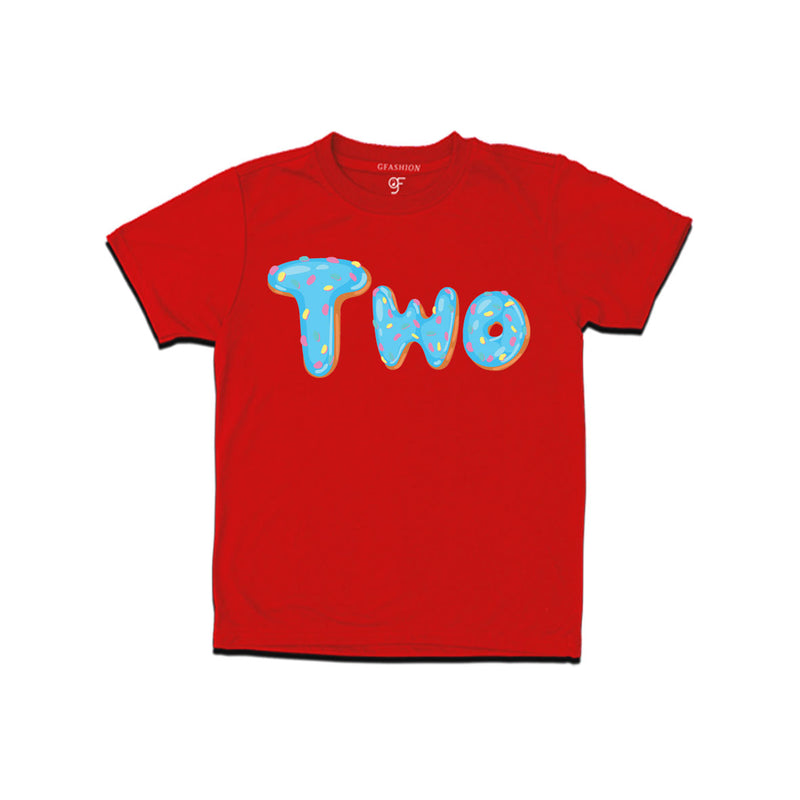 Donut Birthday boy t shirts for 2nd birthday