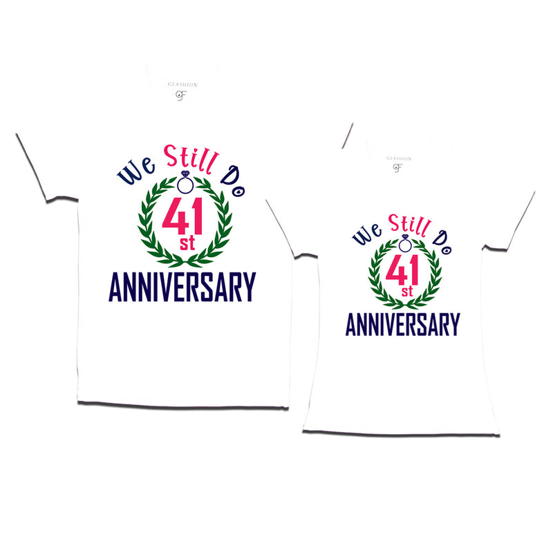 We still do 41st anniversary couple t shirts