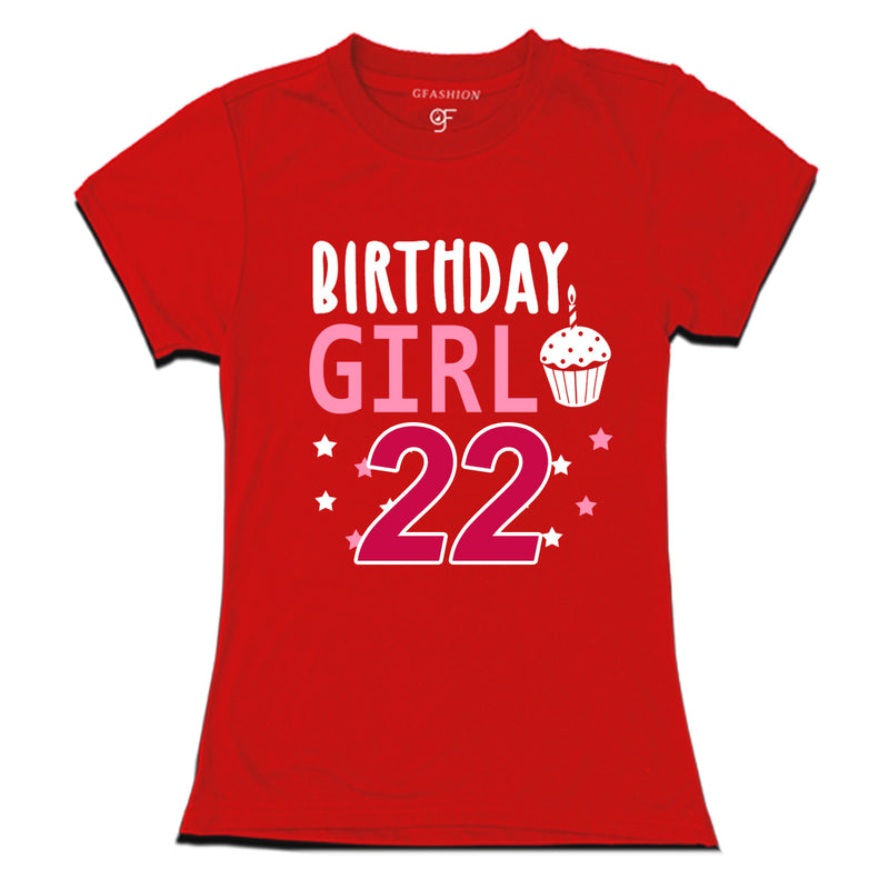 Birthday Girl t shirts for 22nd year