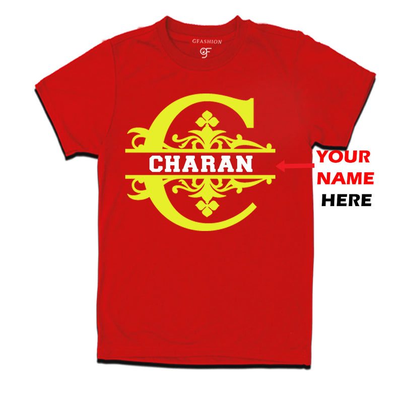 Initial C with name t shirts for kids and adults