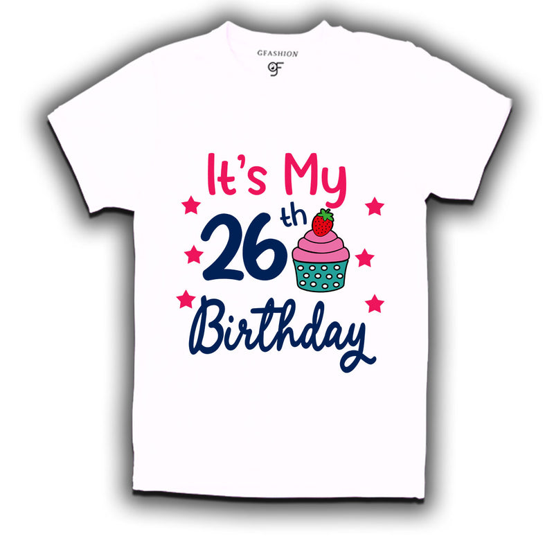 it's my 26th birthday tshirts for men's and women's