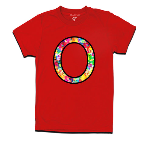 Initial O t shirts for kids and adults