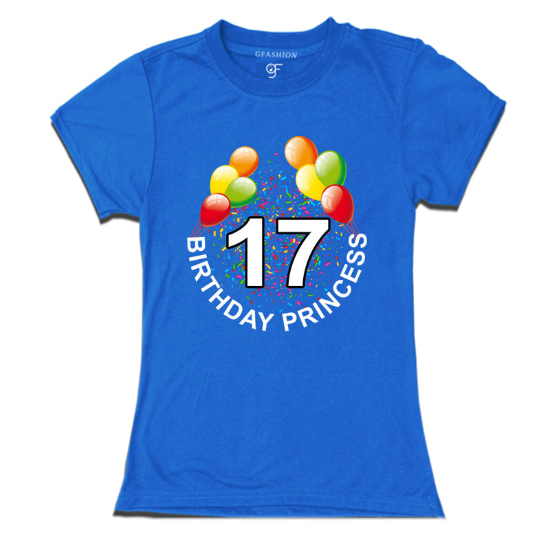 Birthday princess t shirts for 17th birthday